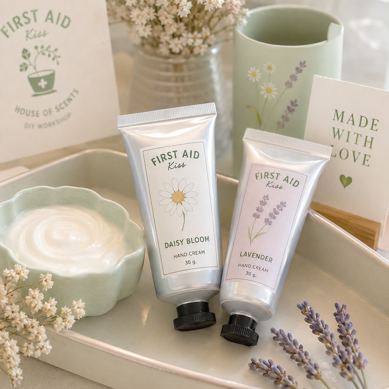DIY Hand Cream Workshop at First Aid Kiss Bangkok, create personalized scented hand cream